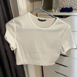 Shein white crop top